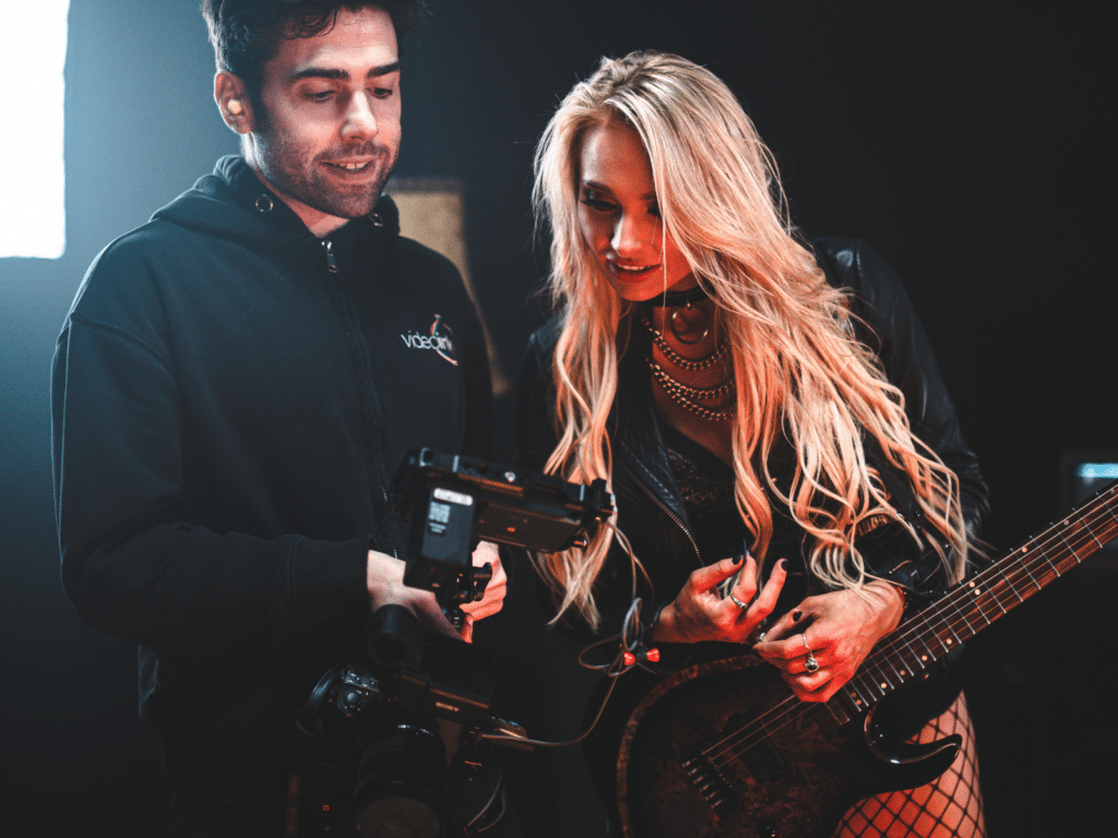 professional videographer in manchester shooting the sophie lloyd music video imposter syndrome