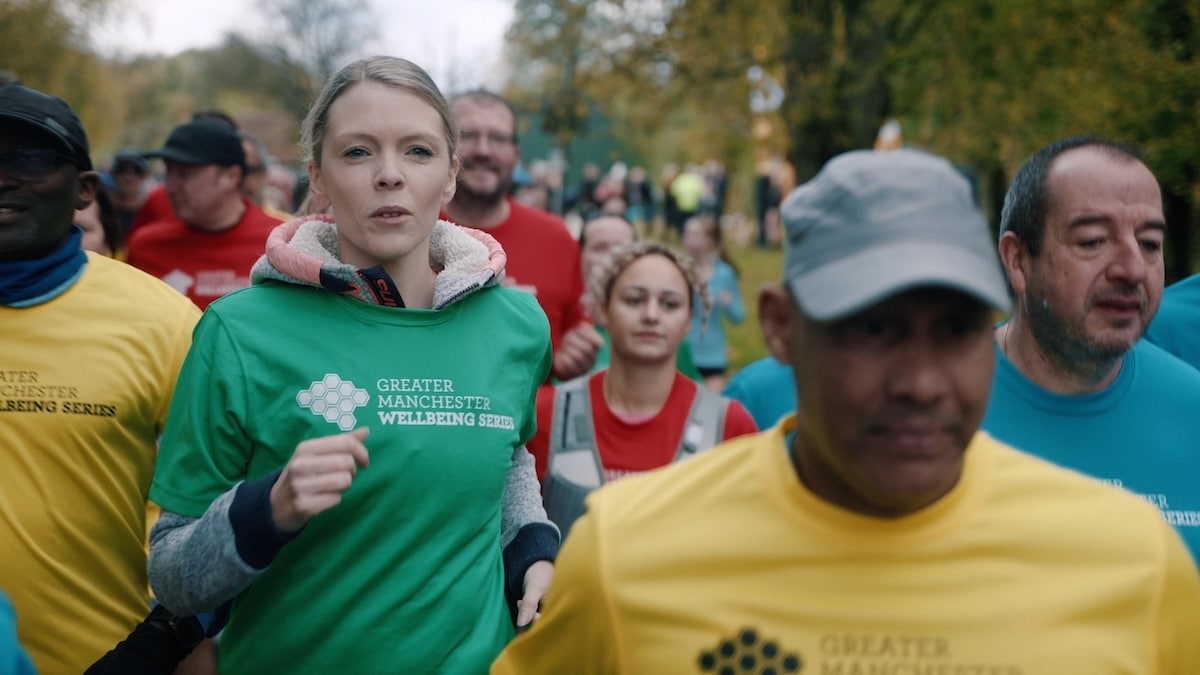 Manchester videographer shooting people running in Greater Manchester